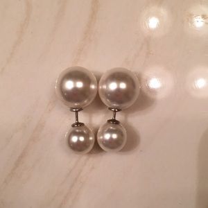 Kate Spade Faux Pearl earrings 14-k gold plated